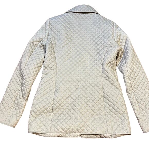 Brooks Brothers Women’s Quilted Puffer Jacket Size 2 Tan Insulated Outdoor - Picture 2 of 8
